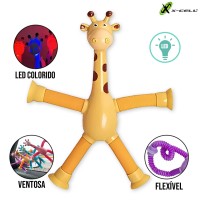 Girafa Estica com Ventosa Led BRQ-GRF X-Cell - Amarelo